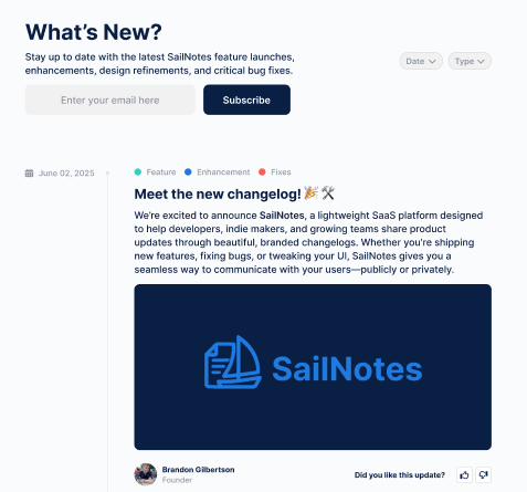 Changelog image